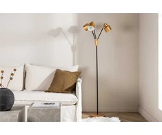 Venture Design Stovinti lempa, Vifta, 178x75x33 cm, Juoda