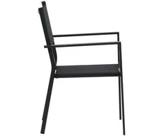 Venture Design Sudėtinis kėdė, Copacabana 2 vnt., 61x56.5x88 cm, Juoda