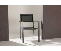 Venture Design Sudėtinis kėdė, Copacabana 2 vnt., 61x56.5x88 cm, Juoda