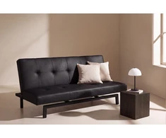Venture Design Sulankstoma lova-sofa Bodil, juoda
