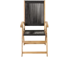 Venture Design Sulankstomas kėdė 47.5x52.5 cm Juoda virvė akacija