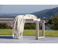 Venture Design Suoliukas Athena 140x38x45 cm baltas aliuminis