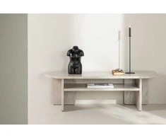 Venture Design Televizoriaus stalas, Ålesund, 40x140x42 cm, Bežinis