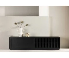 Venture Design Televizoriaus staliukas, Lugo, 180x45 cm, Juodas