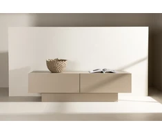 Venture Design Televizoriaus staliukas, Cuenca, 160x45 cm, kreminė spalva