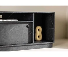 Venture Design Televizoriaus staliukas, Girona, 180x50 cm, Juodas