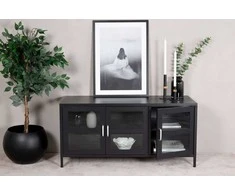 Venture Design Televizoriaus stovas, Acero, 80x43x97 cm, juodas