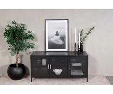 Venture Design Televizoriaus stovas, Acero, 80x43x97 cm, juodas