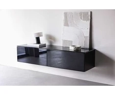 Venture Design TV staliukas Fristad 160x45x35 cm Juodas