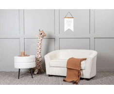 Venture Design Vaikiška sofa, Måna, 72x44 cm, Balta