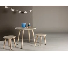 Venture Design Vaikiškas staliukų rinkinys, balintas, 60 cm, baltas
