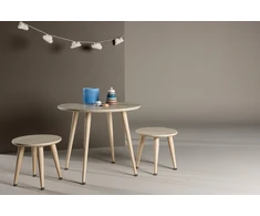 Venture Design Vaikiškas staliukų rinkinys, balintas, 60 cm, baltas