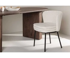 Venture Design Valgomasis kėdė, Agnes, 2 vnt., 56,5x46,5x76,5 cm, Balta