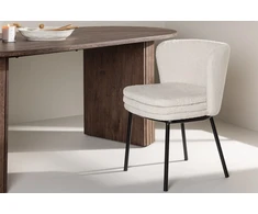 Venture Design Valgomasis kėdė, Agnes, 2 vnt., 56,5x46,5x76,5 cm, Balta