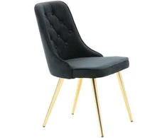 Venture Home Valgomojo kėdės Velvet Deluxe, 2vnt., juodos, aksomas