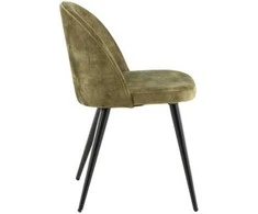Venture Design Valgomasis kėdė, aksomas, 57x50x76.5 cm, žalia
