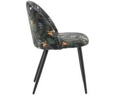 Venture Design Valgomasis kėdė, aksomas, 48x50x77 cm, juoda