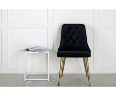 Venture Home Valgomojo kėdės Velvet Deluxe, 2vnt., juodos, aksomas