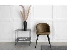 Venture Design Valgomasis kėdė, aksomas, 57x50x76.5 cm, žalia