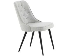 Venture Design Valgomasis kėdė, aksominis prabangus, 66x50x88,5 cm, pilka