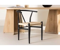 Venture Design Valgomasis kėdė, Alfons, 58x54.5x72 cm, Juoda