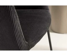Venture Design Valgomasis kėdė, Berit, 56x52x78 cm, Juoda
