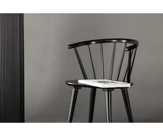 Venture Design Valgomasis kėdė, Bobby, 53x55x76 cm, Juoda