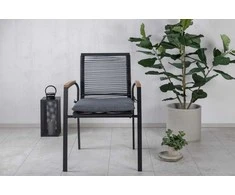 Venture Design Valgomasis kėdė, Dallas 2 vnt., 63.5x57x83.5 cm, Juoda