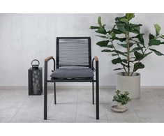 Venture Design Valgomasis kėdė, Dallas 2 vnt., 63.5x57x83.5 cm, Juoda