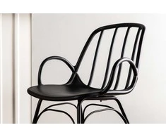 Venture Design Valgomasis kėdė, Dyrön 2 vnt., 59x55x81 cm, Juoda