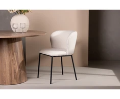 Venture Design Valgomasis kėdė, Edina, 56x55x76 cm, Balta