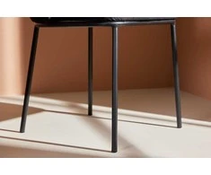 Venture Design Valgomasis kėdė, Edina, 56x58x76 cm, Juoda