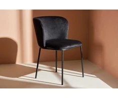 Venture Design Valgomasis kėdė, Edina, 56x58x76 cm, Juoda
