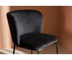 Venture Design Valgomasis kėdė, Edina, 56x58x76 cm, Juoda