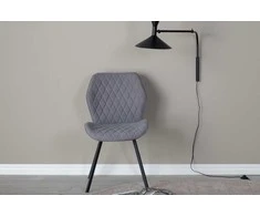 Venture Design Valgomasis kėdė, Gemma, 2 vnt., 63x50x90 cm, Pilka