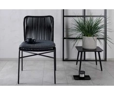 Venture Design Valgomasis kėdė, Julian 4 vnt., 67x53x88 cm, Juoda