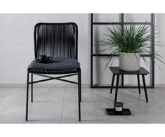 Venture Design Valgomasis kėdė, Julian 4 vnt., 67x53x88 cm, Juoda