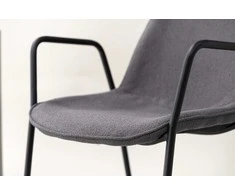 Venture Design Valgomasis kėdė, Klädesholmen 2 vnt., 60x56x80 cm, Tamsiai pilka