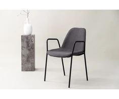 Venture Design Valgomasis kėdė, Klädesholmen 2 vnt., 60x56x80 cm, Tamsiai pilka