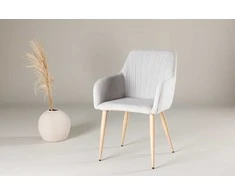 Venture Design Valgomasis kėdė, Komfortas, 62.5x50x83.5 cm, Šviesiai pilka