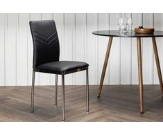 Venture Design Valgomasis kėdė, Lelija 2 vnt., 43x40x88.5 cm, Juoda