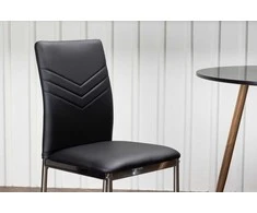 Venture Design Valgomasis kėdė, Lelija 2 vnt., 43x40x88.5 cm, Juoda