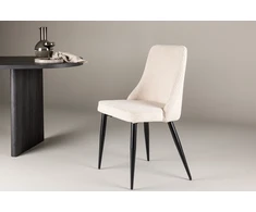 Venture Design Valgomasis kėdė, Leone 2 vnt., 57x48x89 cm, kreminė spalva