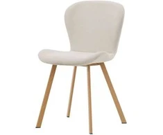 Venture Design Valgomasis kėdė, Lilja 2 vnt., 50x48x80 cm, kreminė spalva
