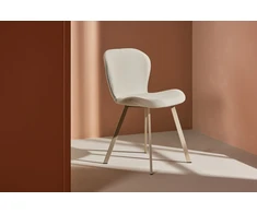 Venture Design Valgomasis kėdė, Lilja 2 vnt., 55x48x80 cm, kreminė spalva