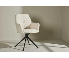 Venture Design Valgomasis kėdė, Manchi, 2 vnt., 62x59.5x90 cm, Balta
