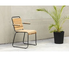Venture Design Valgomasis kėdė, Medis Aliuminis, 51x55x82 cm, Juoda