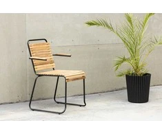 Venture Design Valgomasis kėdė, Medis Aliuminis, 51x55x82 cm, Juoda