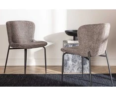 Venture Design Valgomasis kėdė, Modesto 2 vnt., 54x48x79.5 cm, Tamsiai pilka