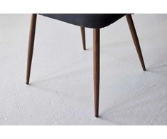 Venture Design Valgomasis kėdė, Nakties 2 vnt. - Plieninis su Mokos 3D popieriumi / Juoda linas, Juoda